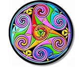 Celtic Triskel Round Mousepad