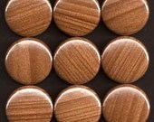 One Inch Magnet Set - Vintage Woodgrain Wallpaper Faux Bois