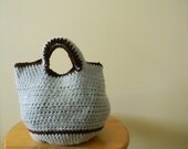 SALE 25% OFF -- Baby Blue market bag
