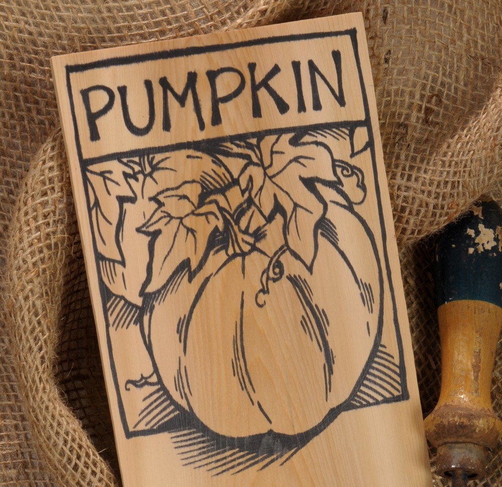 Hand-DRAWN Garden Marker for Pumpkin