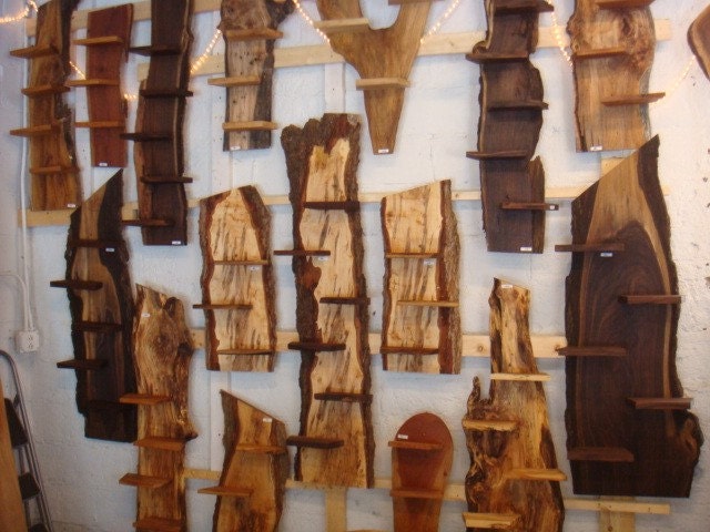TALL Tree-SHELVES. Unique, Practical. Any type wood.