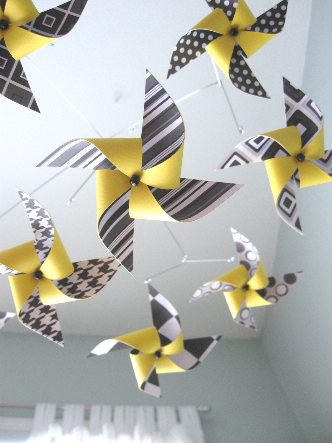 Pinwheel Baby Crib Mobile : Hello Yellow