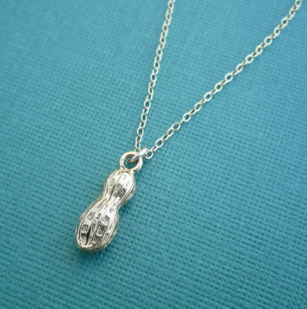 gold peanut necklace