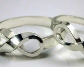 His and Her Hand Stamped Infinity Ring for szChisai