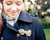 Paper Bow Brooch