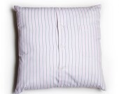 Shirt Pillow - Pink Pinstripe
