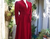Be My Valentine vintage red velvet dress by Malcolm Starr