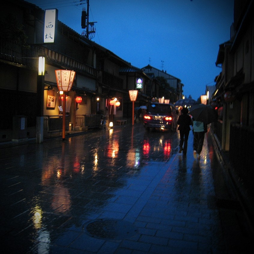 Rain in Kyoto- 7x7 Fine Art Photo