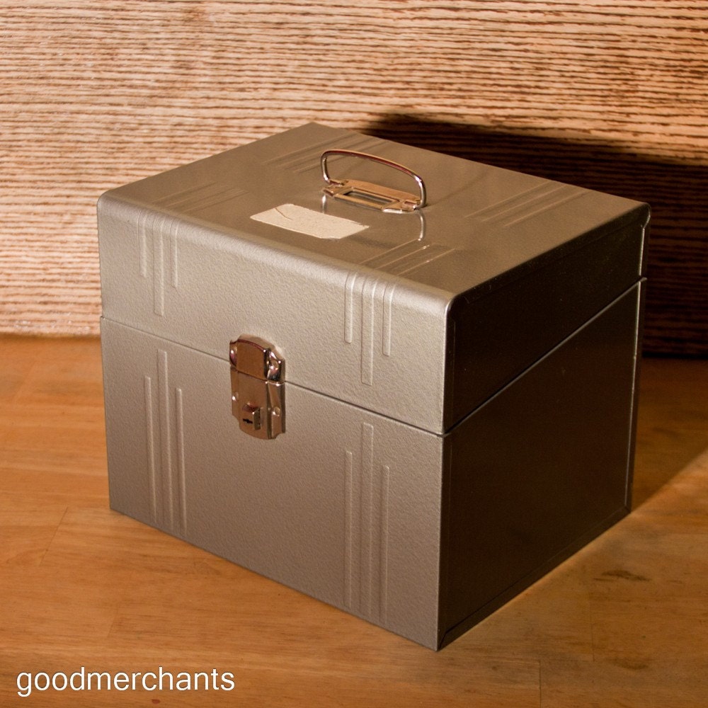 Vintage Industrial Metal Box Unique