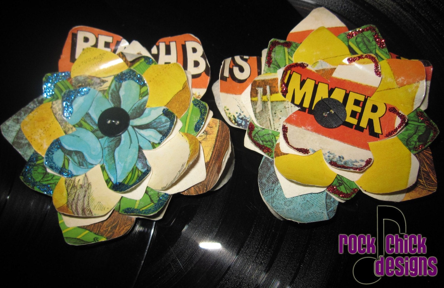 Record Jacket Hair Flower- Beach Boys "Endless Summer"