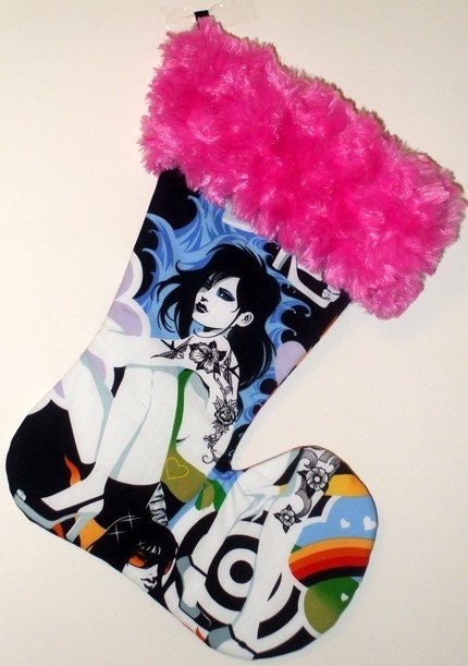 Tattooed Pin Up Girls Christmas Stocking - Free Shipping