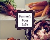 Simple Vegetable Collection 4 - 5x5 prints