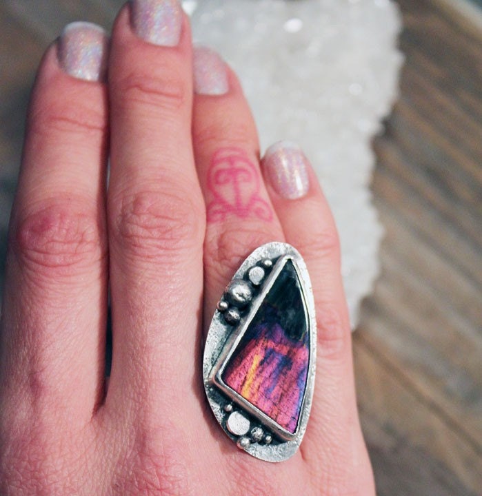 Space Rainbows - Sterling Silver Ring