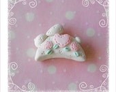 Spring Prim Bunny polymer clay bead