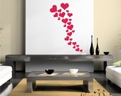 25 Hearts 5 sizes - Valentine's Vinyl Decals Stikers For Walls, Windows, Glass, Cars, Mirrors and More