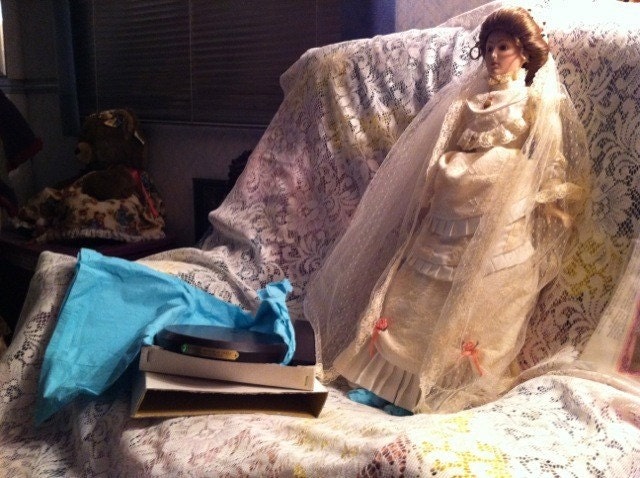 Franklin Mint "Victorian Bride" Doll, vintage, Ready to Ship
