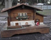 Antique Swiss Chalet Musical Jewelry Box with a Couple Little Secrets...