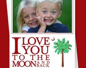 Valentines South Carolina Palmetto Moon Photo Card
