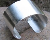 1 Antique Silver Bangel Cuff Bracelet 1 1/2 inch wide Jewelry Supplies 1090