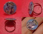 Vintage Style Marilyn Monroe Cameo Adjustable Ring