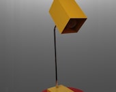 Vintage Sonneman George Kovacs Mod Yellow Cube Task Lamp Pop Art Panton Era