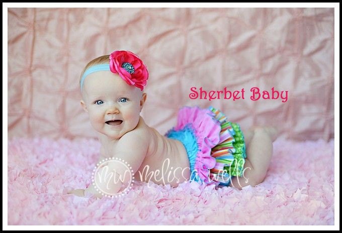 Sassy Pants Ruffle Diaper Cover Panty Sherbet Baby Candy Shop Theme