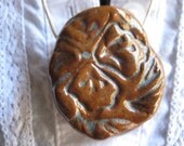 Chunky Ceramic Tropical Flower Necklace