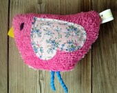 Lucy  Plush  Vintage Chenille Birdie Rattle