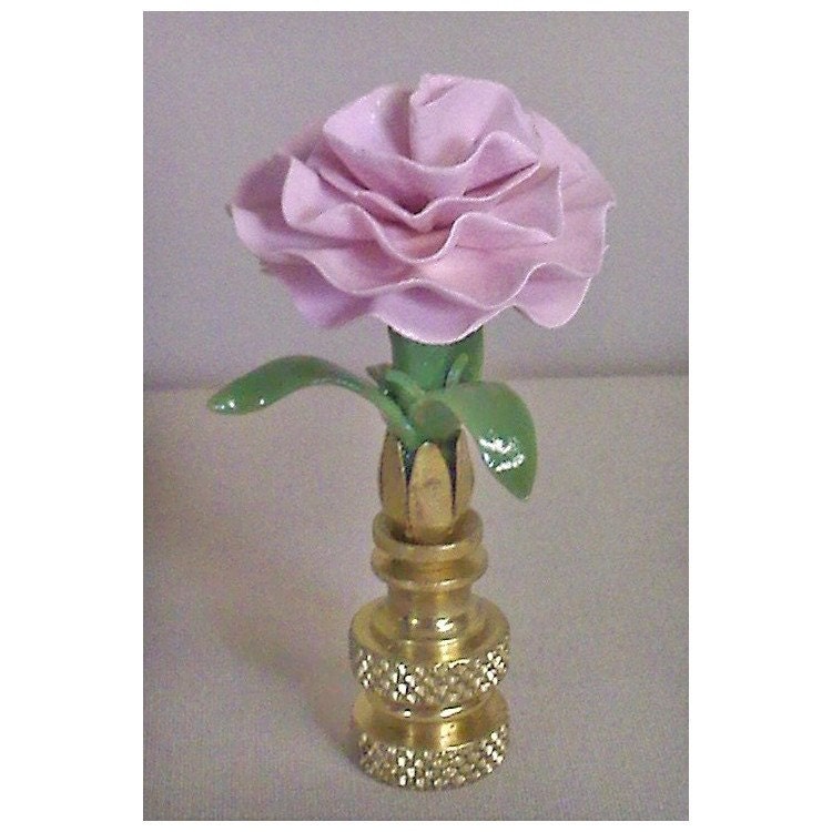Carnation Lamp Finial Rose