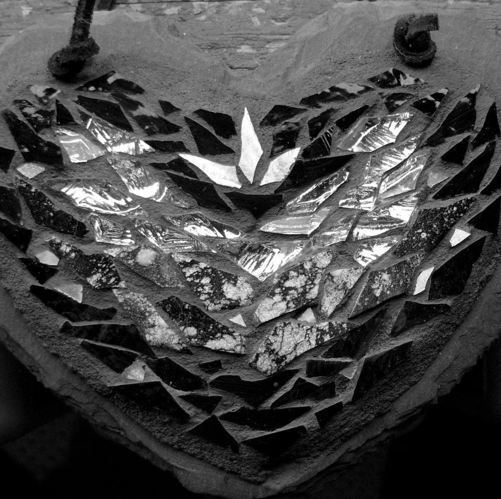 Film Noir Heart in Mosaic
