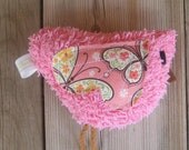 Fleur  Plush  Vintage Chenille Birdie Rattle