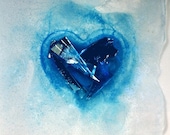 Blue Heart, Giclee Print, (Large)