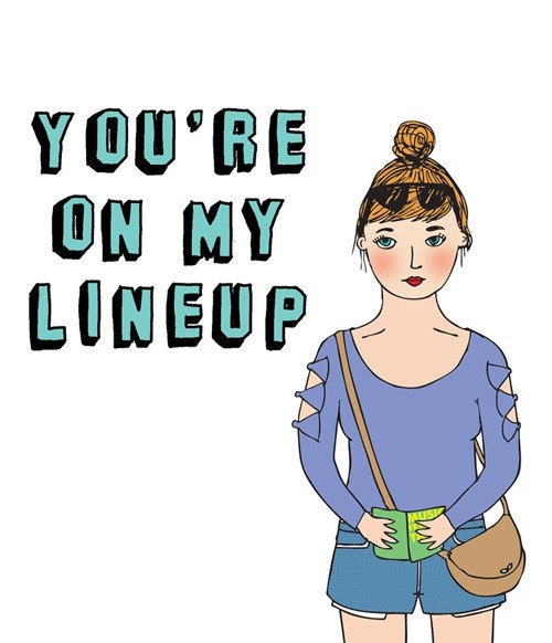 Greeting Card - You're On My Lineup
