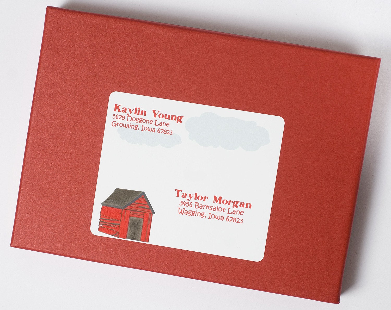 Barking Up a Tree Address Label