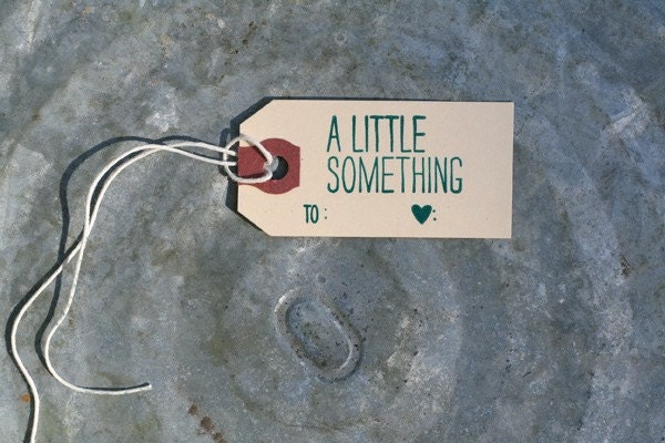 A Little Something Gift Tags / 6-Pack / Letterpress Printed