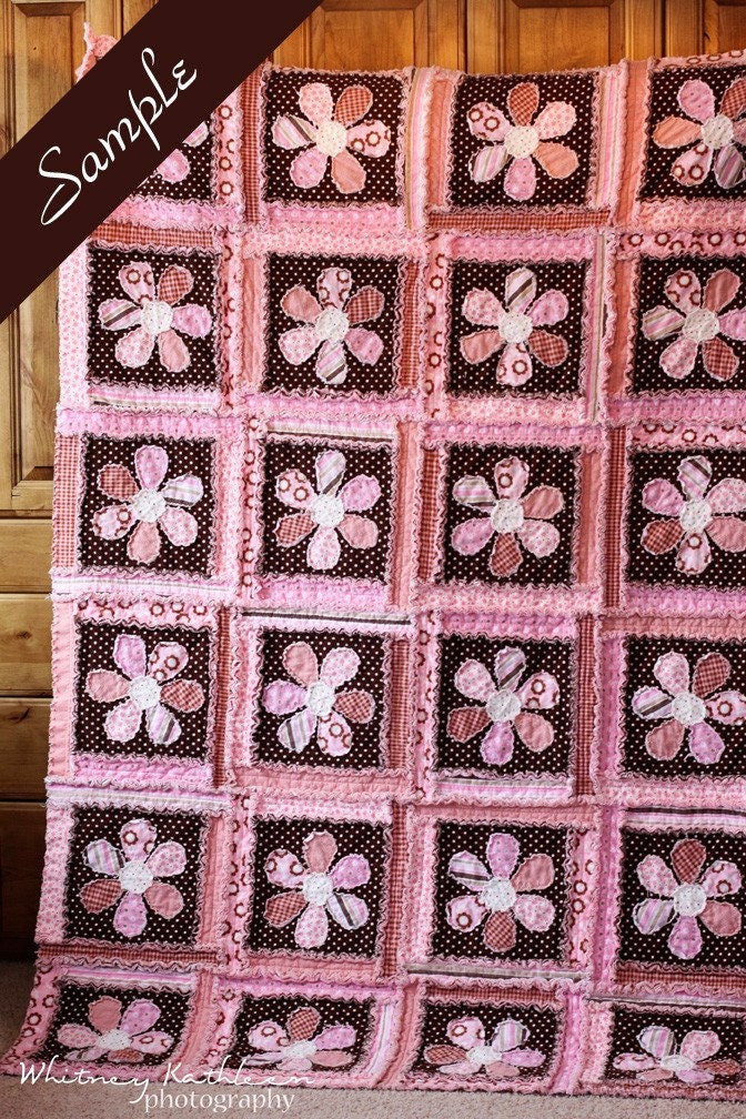 Custom, Twin Size, Flannel Rag Quilt