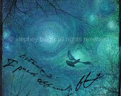 Inspirational Art with Inspirational Saying Courage To Fly Giclee Art print