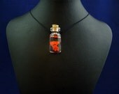 Squid Specimen Jar Necklace  - Handmade Biology Inspired Jewelry
