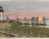 Rainbow Fleet, Nantucket postcard. Gardiner Nantuckrome