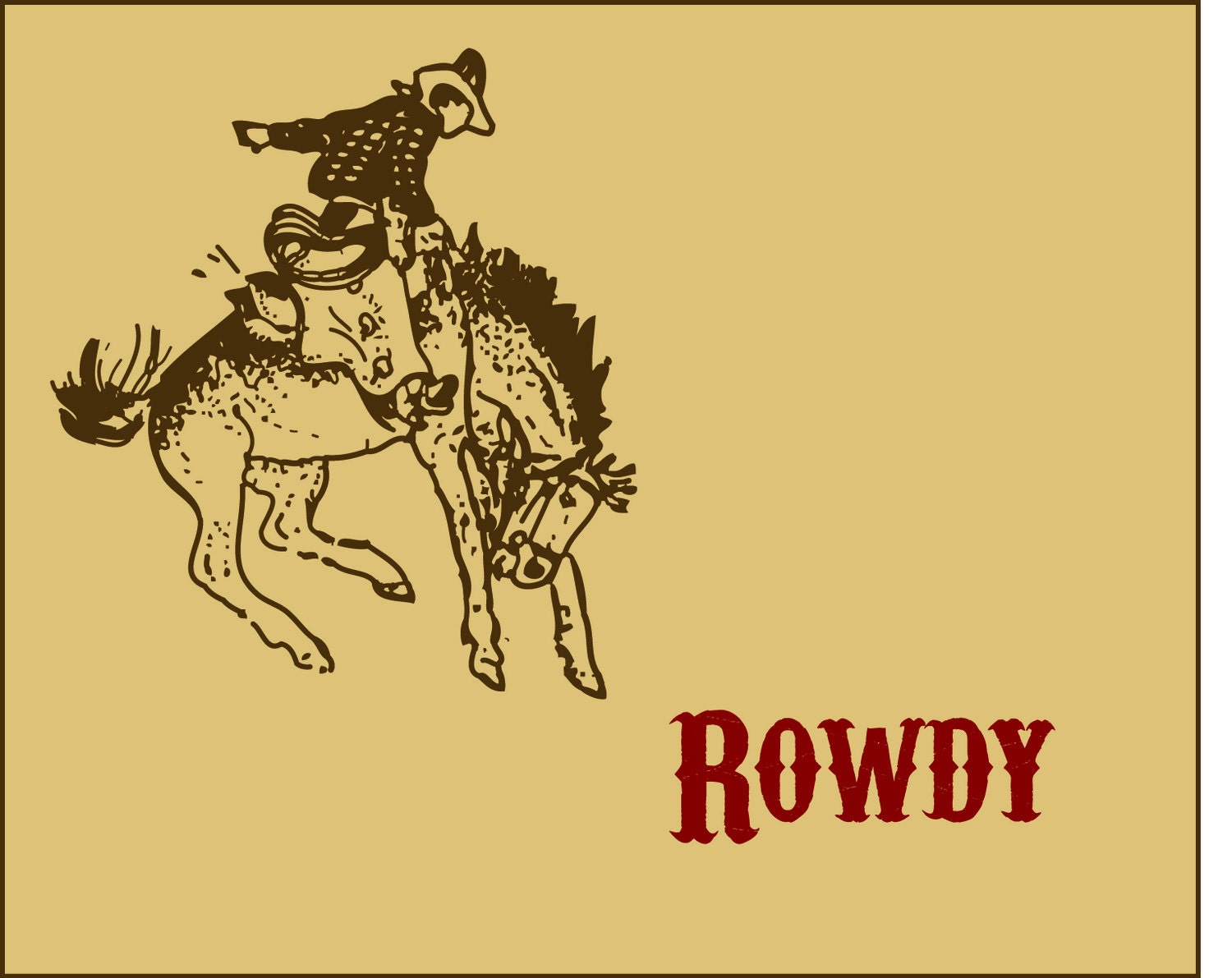 Cowboy Thank You Notes