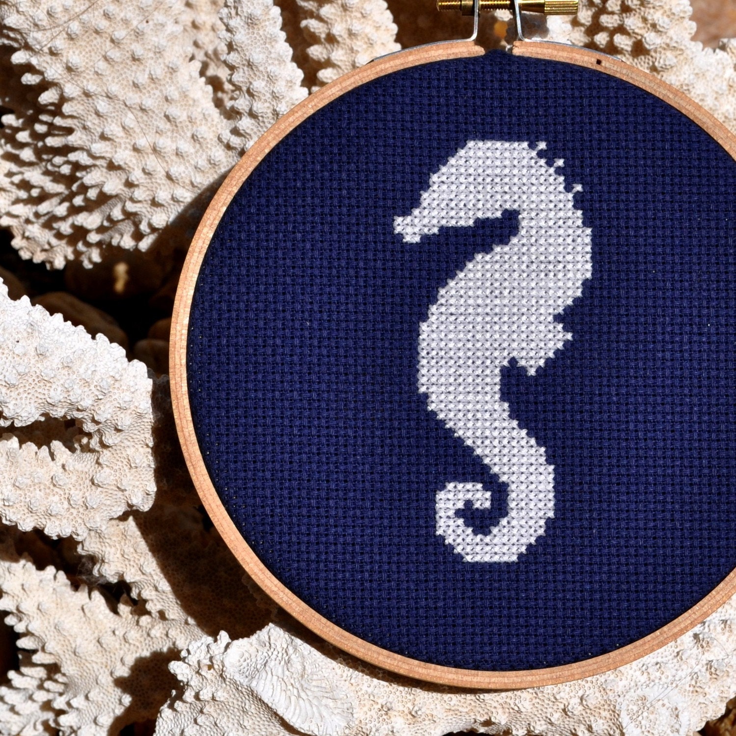 Seahorse Counted Cross Stitch Pattern PDF
