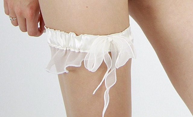 Silk couture garter