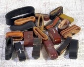 Leather Belt Keeper Jewelry Craft Destash Lot of Ten 1 1/2" Wide