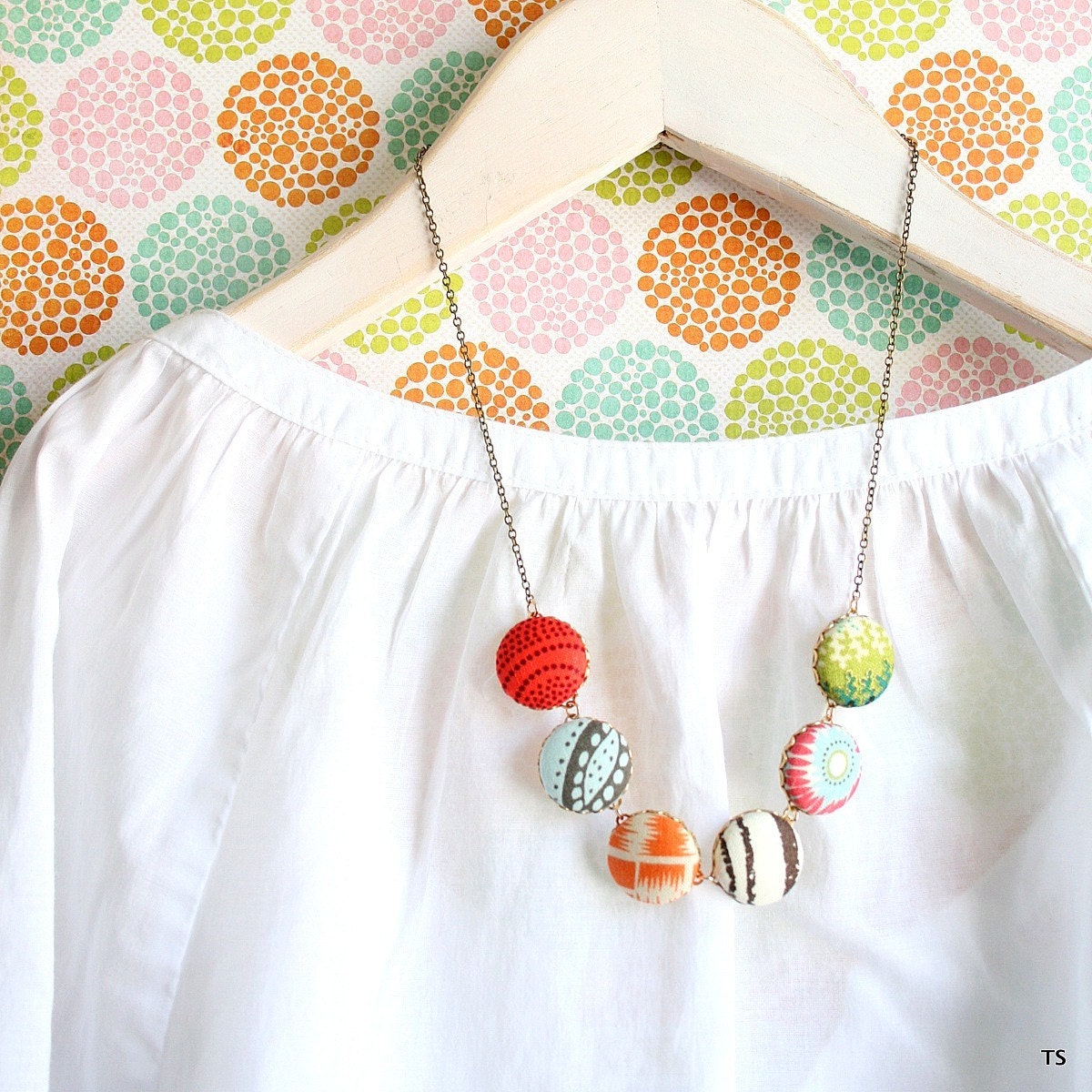 The Modern Button Necklace No.7