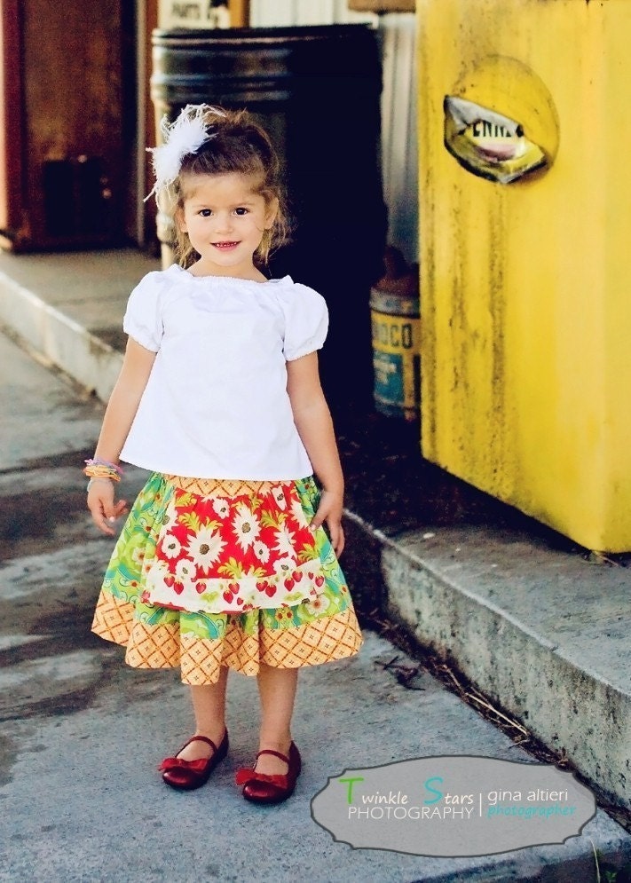 Summer Sweet Apron Twirl Skirt - by Kissing Kumquats