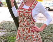 Earthy Happy Camper Flirty Everyday Housewife Apron
