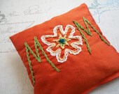 Hand Embroidered Lavender Sachet by Dolce Dreams