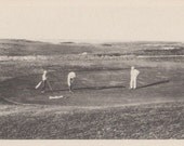 On the Golf Links, Nantucket post card. Gardiner black and white.