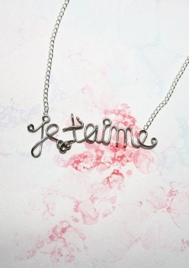 Je T'Aime Romantic French Necklace - i love you