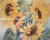 Buckets of Sunshine-Reproduction of Original Watercolor